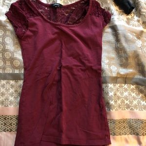 Red lace tshirt
